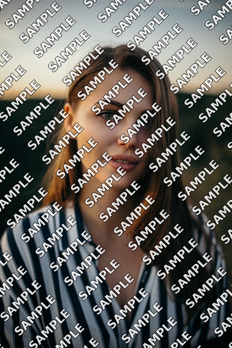 Portrait with watermark